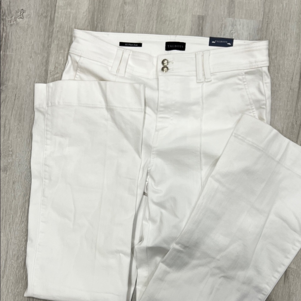 Talbots White Flare Jean